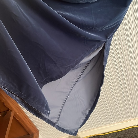 Plus size Old Navy blue velvet slip dress - Picture 5 of 7